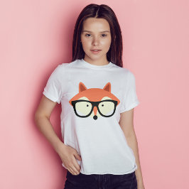 Cute Hipster Red Fox T-shirt