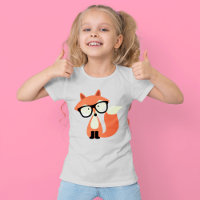 Cute Hipster Red Fox