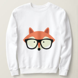 Cute Hipster Red Fox Trui