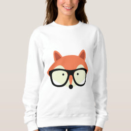 Cute Hipster Red Fox Trui
