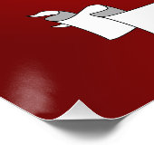 Cute Hispanic girl met lang zwart haar Perfect Poster (Hoek)