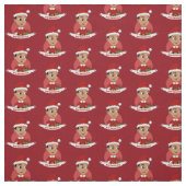 Cute Hispanic Kerstboy cartoon Stof (Swatch)