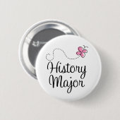 Cute History Major Gift Ronde Button 5,7 Cm (Voorkant /achterkant)