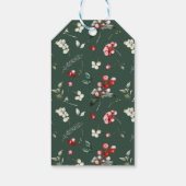 Cute Ho Ho Ho Brush Calligraphy Christmas Cadeaulabel (Achterkant)