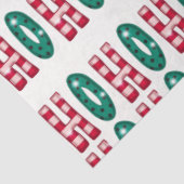 Cute Ho Ho Ho Colorful Kerstmis Tissuepapier (Detail)