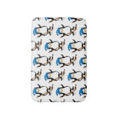 Cute Hockey Penguin met Hockey Stick Badmat (Voorkant Verticaal)