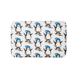 Cute Hockey Penguin met Hockey Stick Badmat