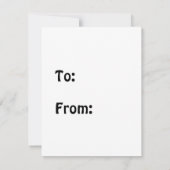 Cute Hoggy Valentijnsdag Notitiekaartje (Achterkant)