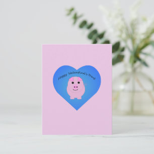 Cute Hoggy Valentijnsdag Notitiekaartje