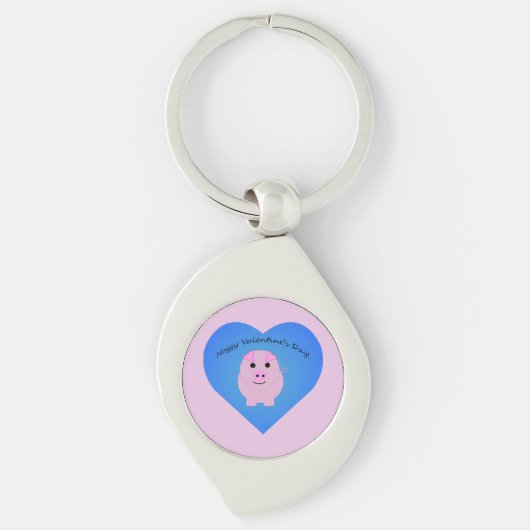 Cute Hoggy Valentijnsdag Sleutelhanger (Voorkant)