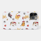 Cute Holiday Cat Pattern Case-Mate iPhone Case (Achterkant (horizontaal))