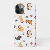 Cute Holiday Cat Pattern Case-Mate iPhone Case (Achterkant)