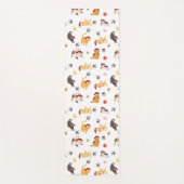 Cute Holiday Cat Pattern Yogamat (Voorkant)