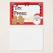 Cute Holiday Cft Label Visitekaartjes (Voorkant /achterkant)