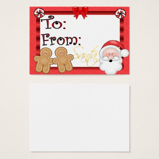 Cute Holiday Cft Label Visitekaartjes (Voorkant /achterkant)