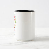 Cute Holiday Chef Mug with Festive Veggies Tweekleurige Koffiemok (Center)