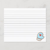 Cute Holiday Cookie Exchange Recipcard (Achterkant)