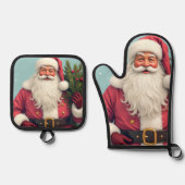 Cute Holiday Design Ovenwant & Pannenlap Set (Voorkant)