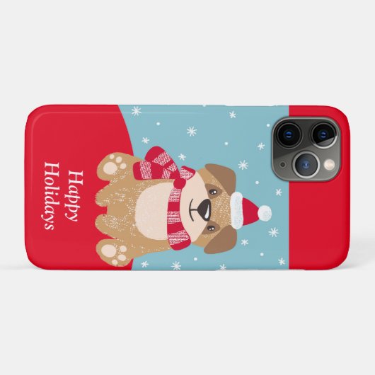 Cute Holiday Dog Case-Mate iPhone Case (Achterkant (horizontaal))