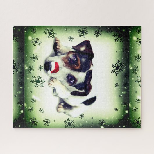 Cute Holiday Dog Legpuzzel (Horizontaal)