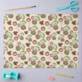 Cute Holiday Elf met decoratieve kerstDesign Tissuepapier (Craft)