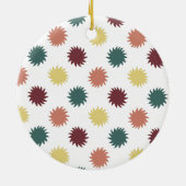 Cute Holiday Fa La Llama-ontwerp Keramisch Ornament (Achterkant)