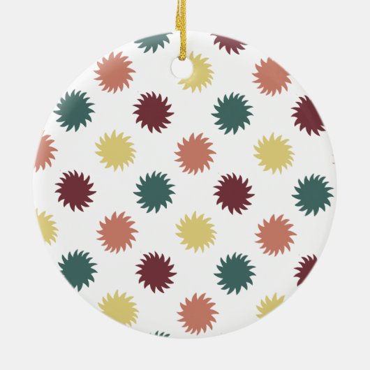 Cute Holiday Fa La Llama-ontwerp Keramisch Ornament (Achterkant)