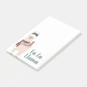 Cute Holiday Fa La Llama-ontwerp Post-it® Notes (Schuin)