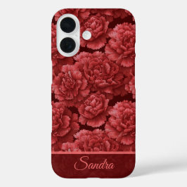 Cute Holiday Gift Carnation Custom iPhone 16 Hoesje