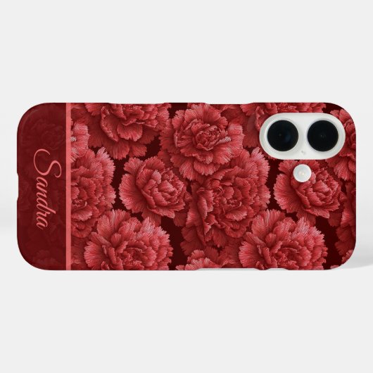 Cute Holiday Gift Carnation Custom Case-Mate iPhone Case (Achterkant (horizontaal))