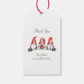 Cute Holiday Gnome Cadeaulabel (Voorkant)