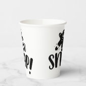 Cute Holiday Kerstmis Oh Snap Papieren Bekers (Links)