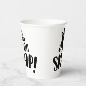 Cute Holiday Kerstmis Oh Snap Papieren Bekers (Rechts)