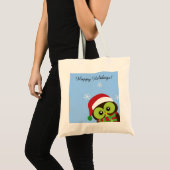 Cute Holiday Kerstoowl Canvas tas (Voorkant (product))