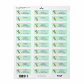 Cute Holiday kerstrenrendiertje Etiket (Full Sheet)
