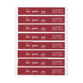 Cute Holiday Love Peace Jose Script Red (Vel)