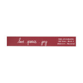 Cute Holiday Love Peace Jose Script Red (Individueel)