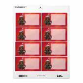 Cute Holiday Mastodon Etiket (Full Sheet)