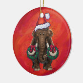 Cute Holiday Mastodon Keramisch Ornament (Links)