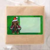 Cute Holiday Mastodon Label (Insitu)