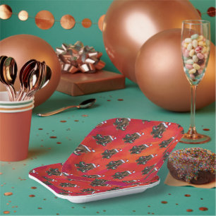 Cute Holiday Mastodon Papieren Bordje