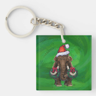 Cute Holiday Mastodon Sleutelhanger