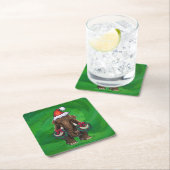 Cute Holiday Mastodon Square Paper Onderzetter (Insitu)