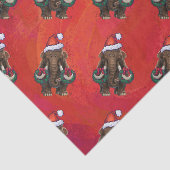 Cute Holiday Mastodon Tissuepapier (Detail)