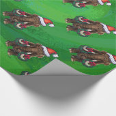 Cute Holiday Mastodon Wrapping Paper Cadeaupapier (Hoek)