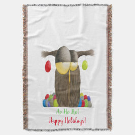 Cute Holiday Owl Deken
