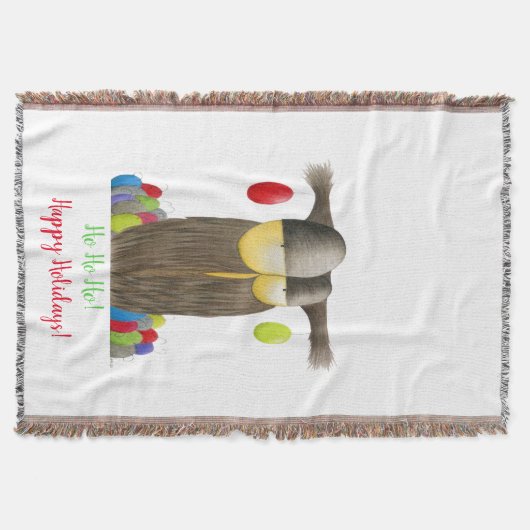 Cute Holiday Owl Deken (Voorkant)