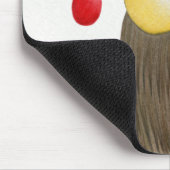 Cute Holiday Owl Illustratie Muismat (Hoek)