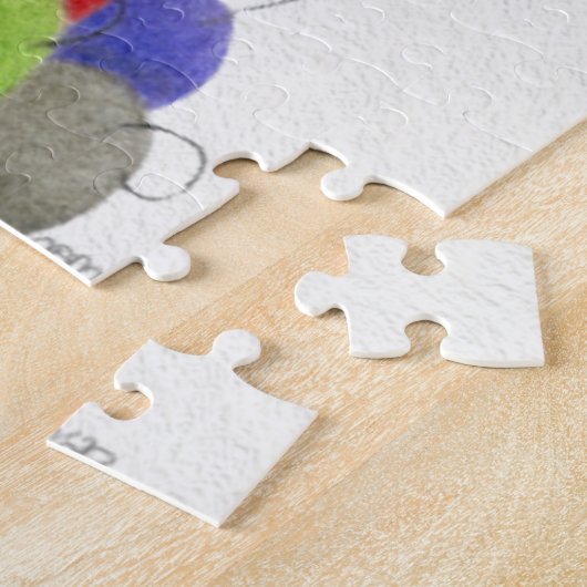 Cute Holiday Owl Illustration Legpuzzel (Zijkant)