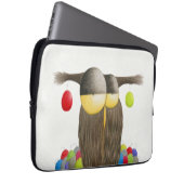 Cute Holiday Owl Laptop Sleeve (Voorkant Rechts)